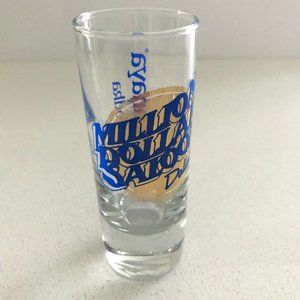 DALLAS Million Dollar Saloon Collectible Stolichnaya Vodka Shot Glass 2oz.